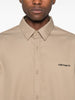 Carhartt Camicia Beige Uomo Ricamo Logo 4