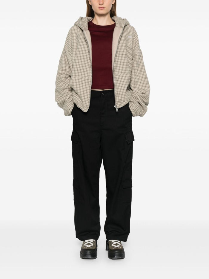 Carhartt WIP Pantalone Nero Donna Cargo Gamba Ampia 1