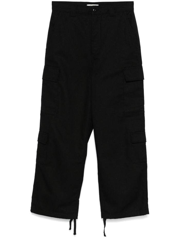 Carhartt WIP Pantalone Nero Donna Cargo Gamba Ampia 5