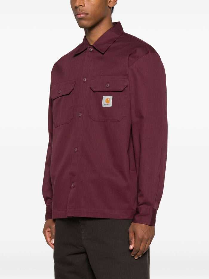 Carhartt WIP Master Shirt Burgunderhemd für Herren 4