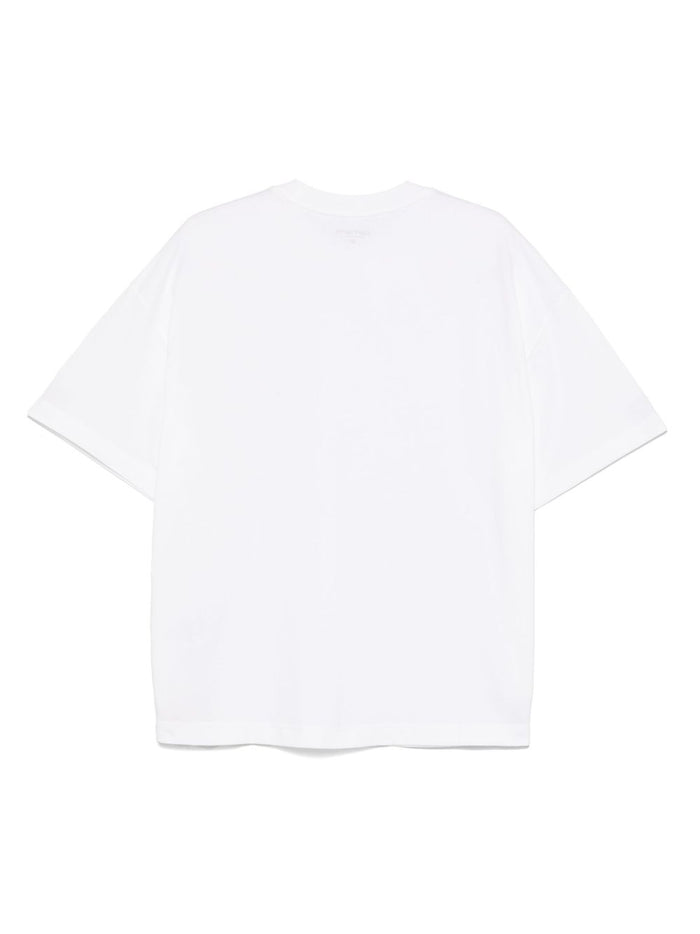 Carhartt Wip T-shirt Bianco Uomo Signature Script 2