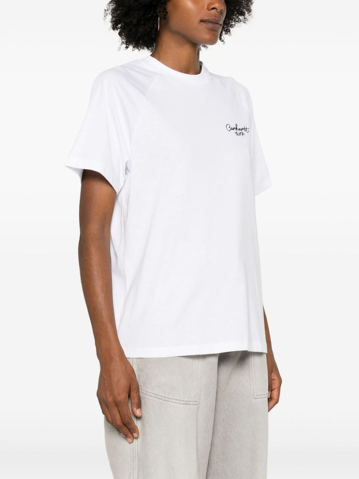 Carhartt T-shirt Bianco Donna Logo Signature 2