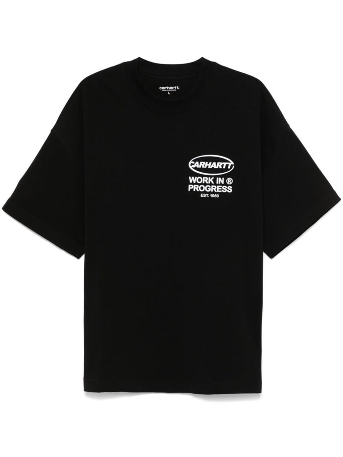 Carhartt T-shirt Nero Uomo Stampa Work in Progress 5