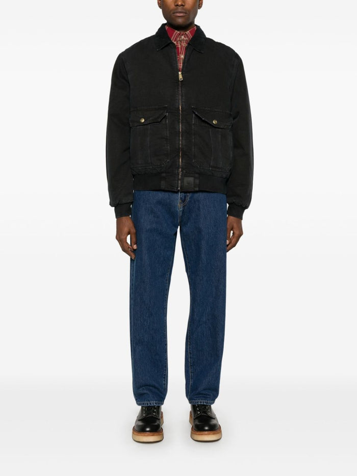 Carhartt WIP Jeans Blu Uomo Aaron Lavaggio Scuro 1
