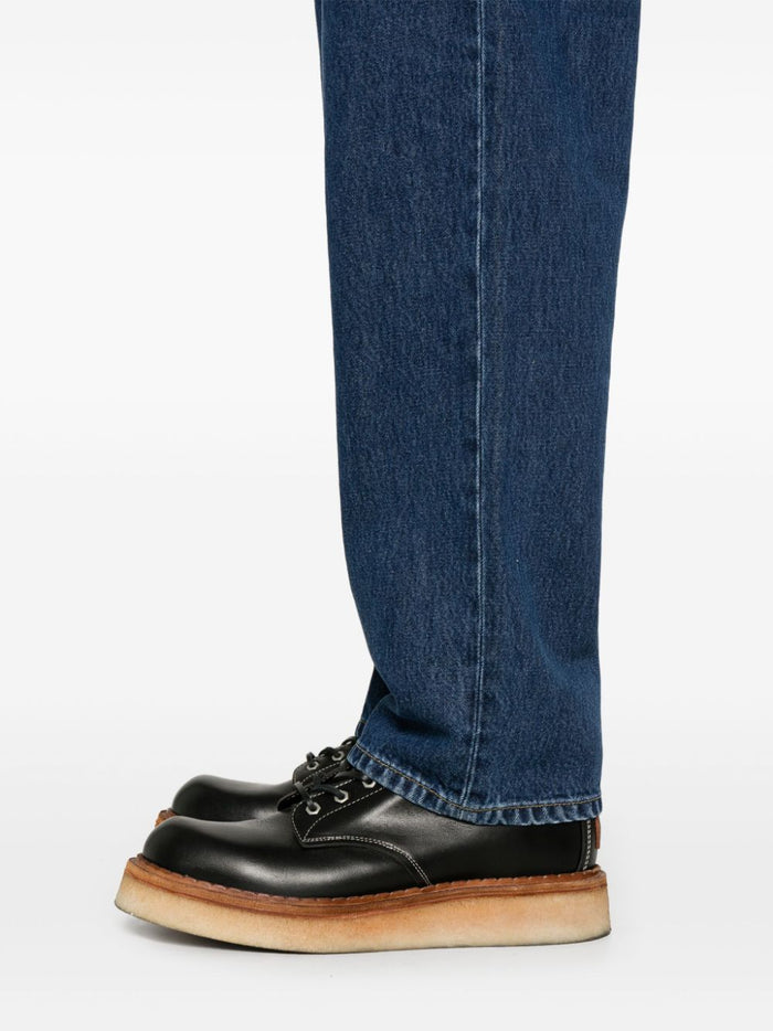 Carhartt WIP Jeans Blu Uomo Aaron Lavaggio Scuro 4