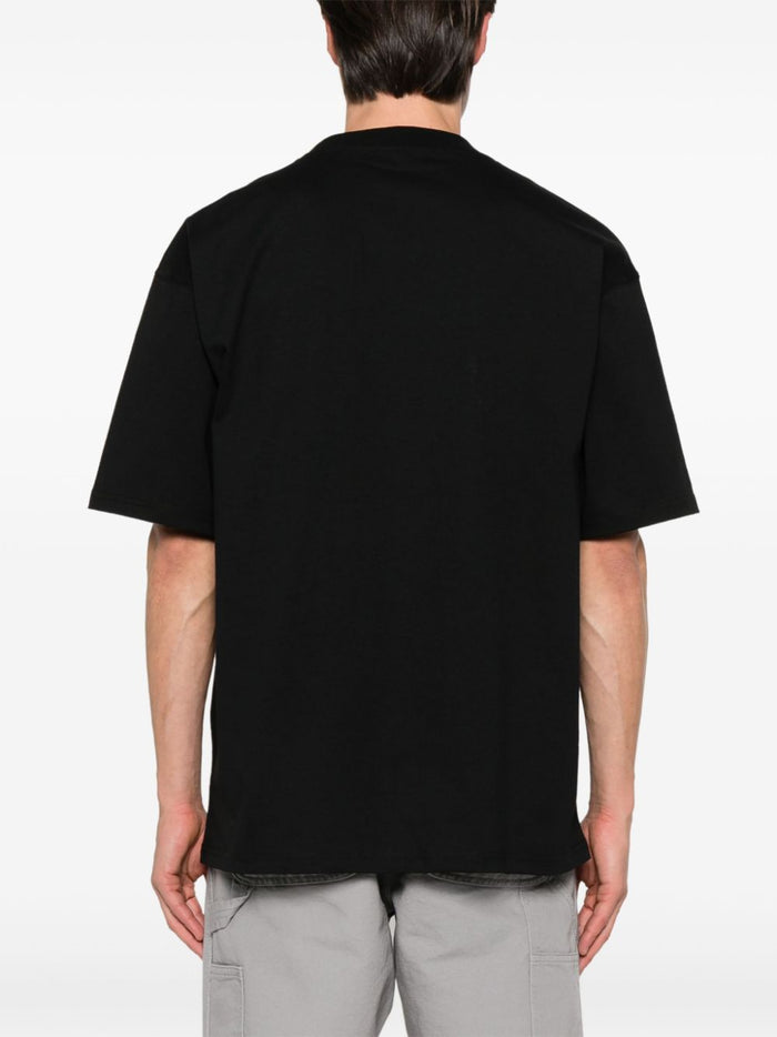 Carhartt Wip T-shirt Nero Uomo Tasca Petto 2