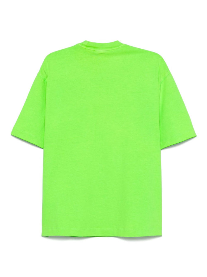 Carhartt Wip Donna T-shirt Verde Motivo Micro Logo 2