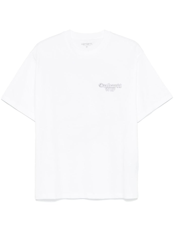 Carhartt Wip T-shirt Bianco Donna Chain Link 1