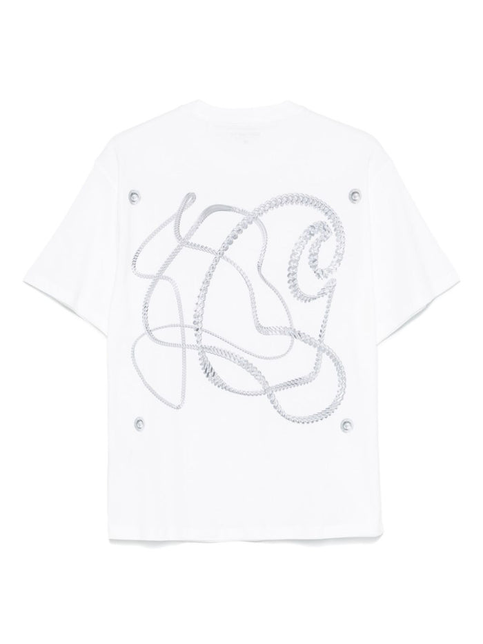 Carhartt Wip T-shirt Bianco Donna Chain Link 2