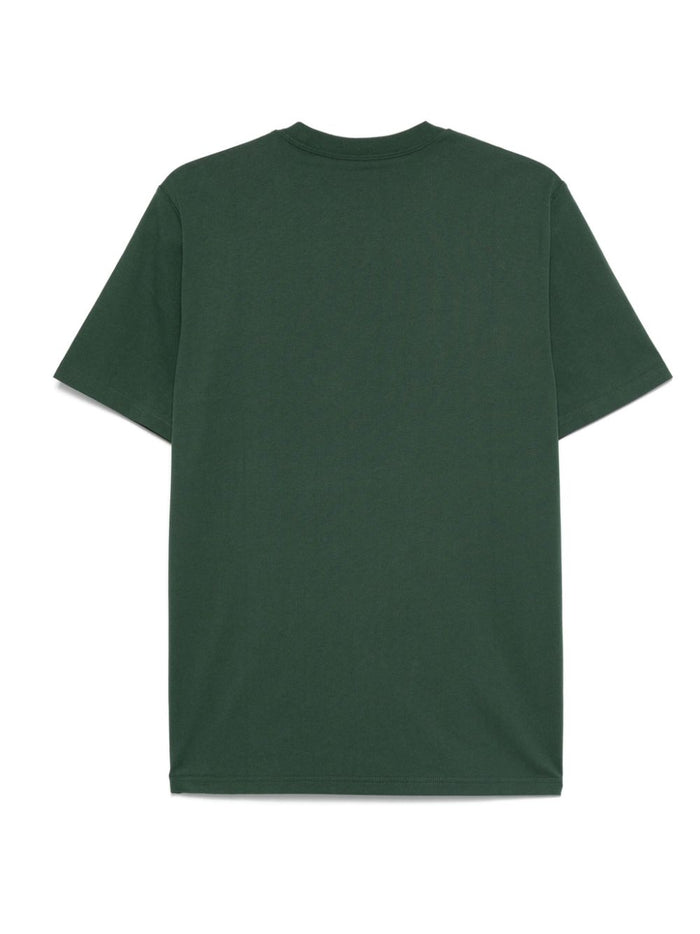 Carhartt WIP T-shirt Verde Uomo Stampa Logo University 2