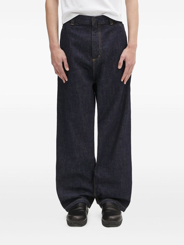 Carhartt Wip Wide Pant Uomo Jeans Blu Gamba Ampia 1