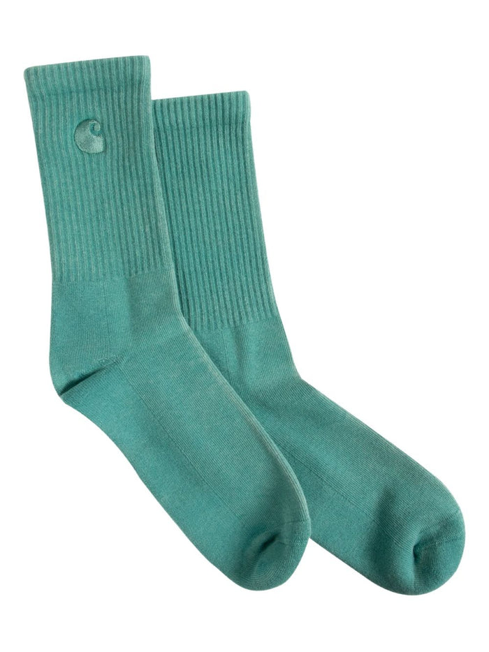 Carhartt Wip Chase Uomo Calze Verde Acqua 2
