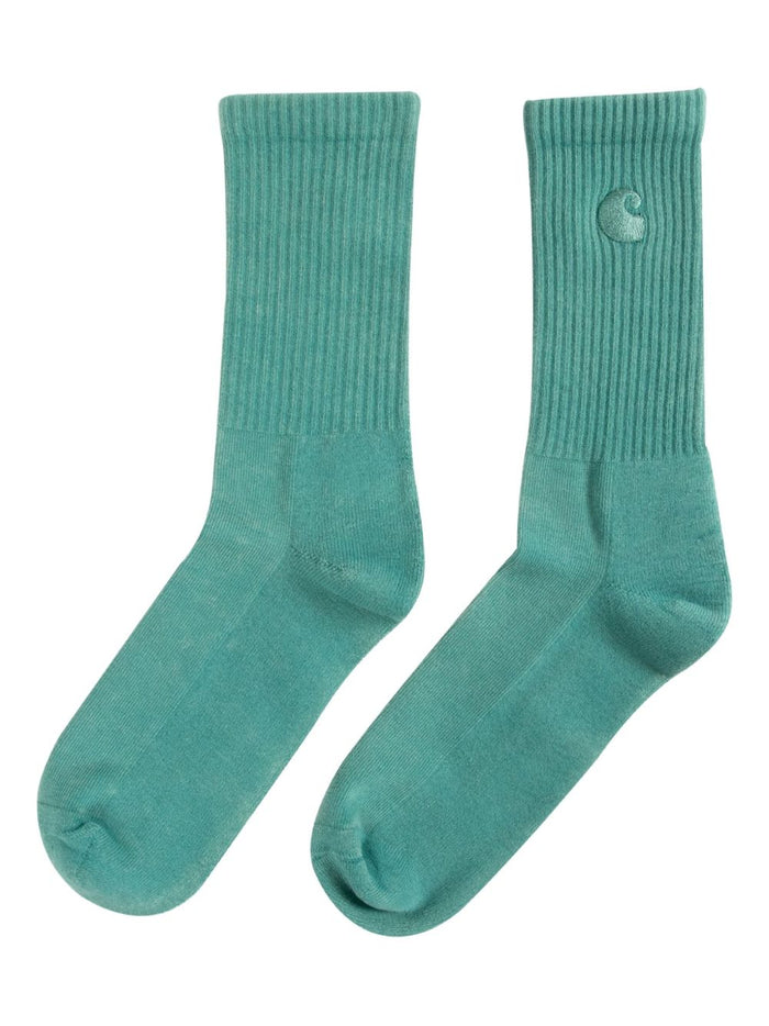 Carhartt Wip Chase Uomo Calze Verde Acqua 1
