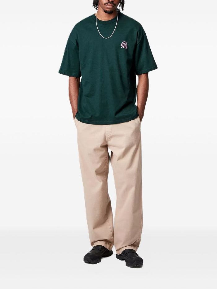 Carhartt WIP Helix Logo Uomo T-shirt Verde 1