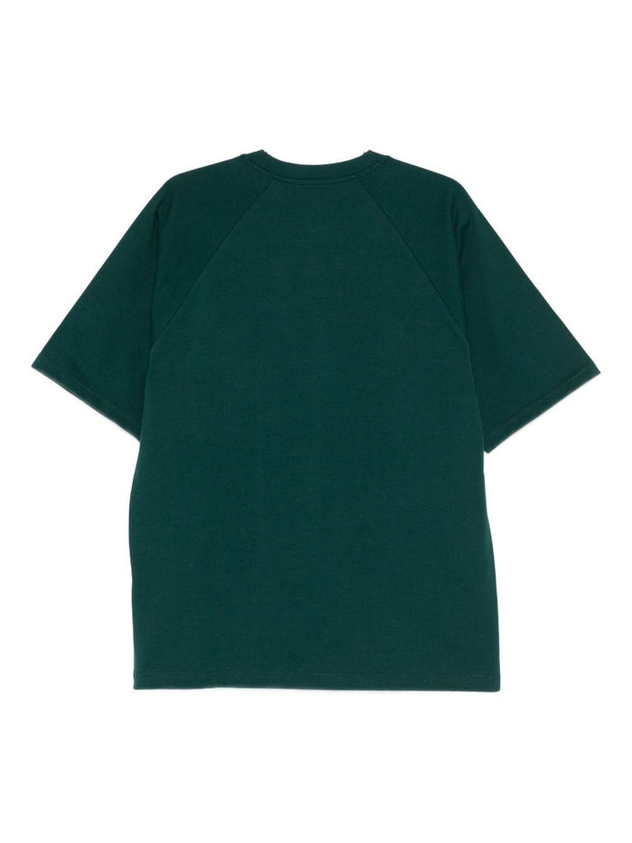 Carhartt Wip T-shirt Verde Uomo Logo Ricamato 2
