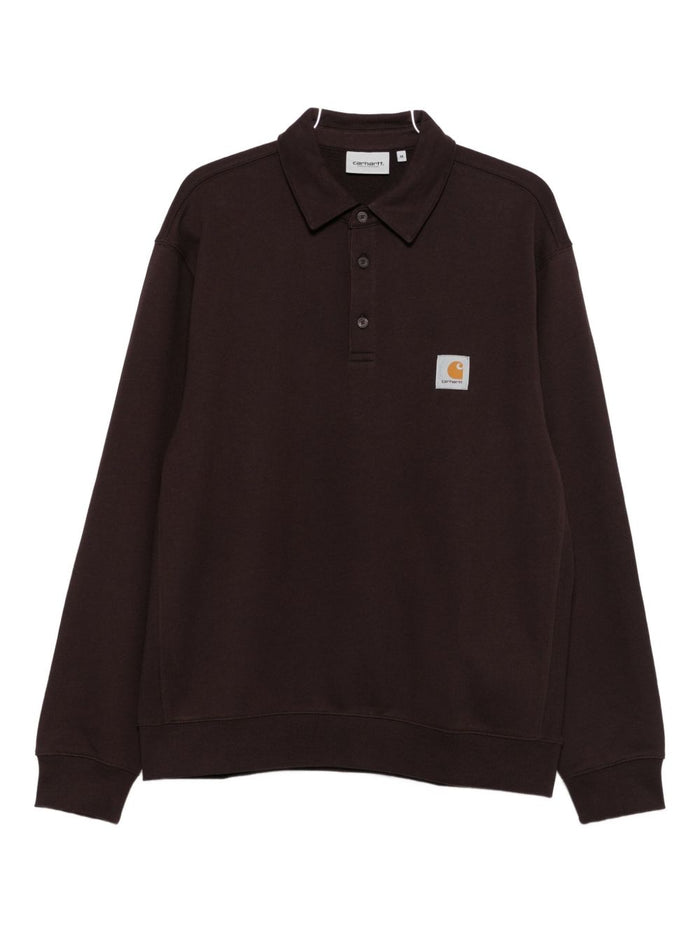 Carhartt Wip L/S Nelson Uomo Polo Marrone 1