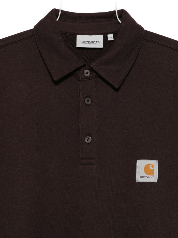 Carhartt Wip L/S Nelson Uomo Polo Marrone 2