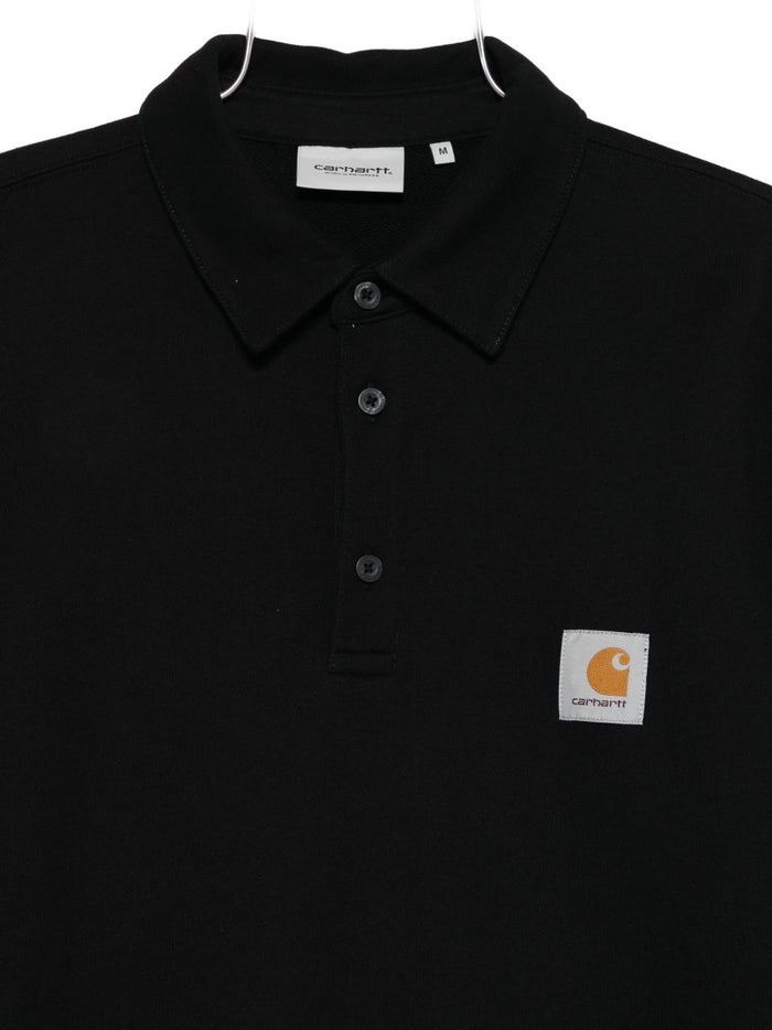 Carhartt WIP Chase Nero Uomo Polo Felpata 3