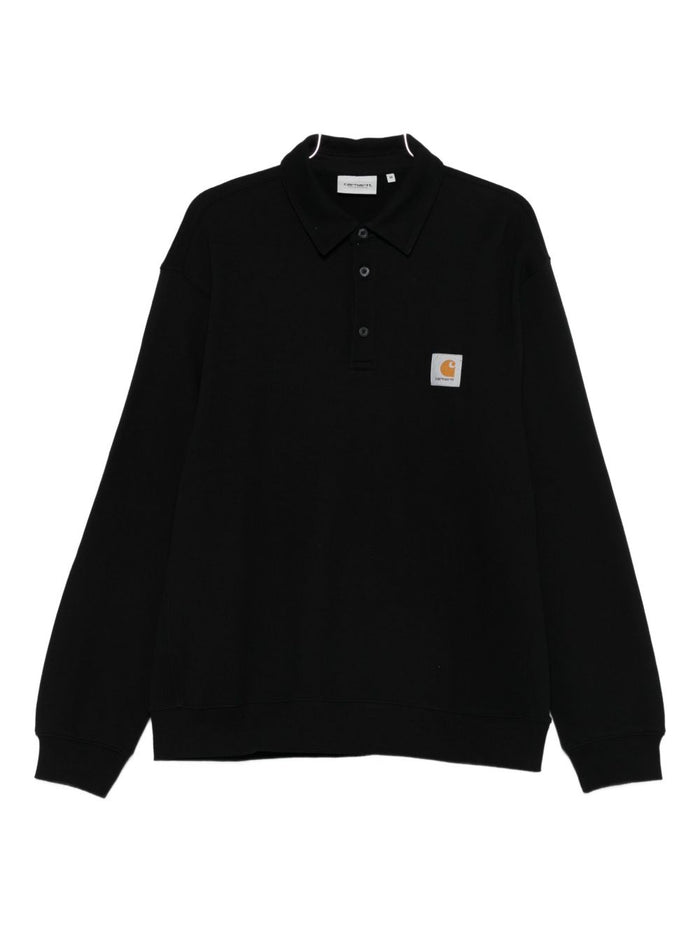 Carhartt WIP Chase Nero Uomo Polo Felpata 1