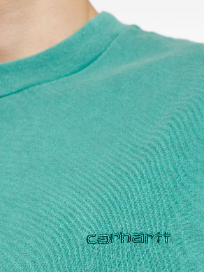Carhartt Wip T-shirt Benton Uomo Verde 4