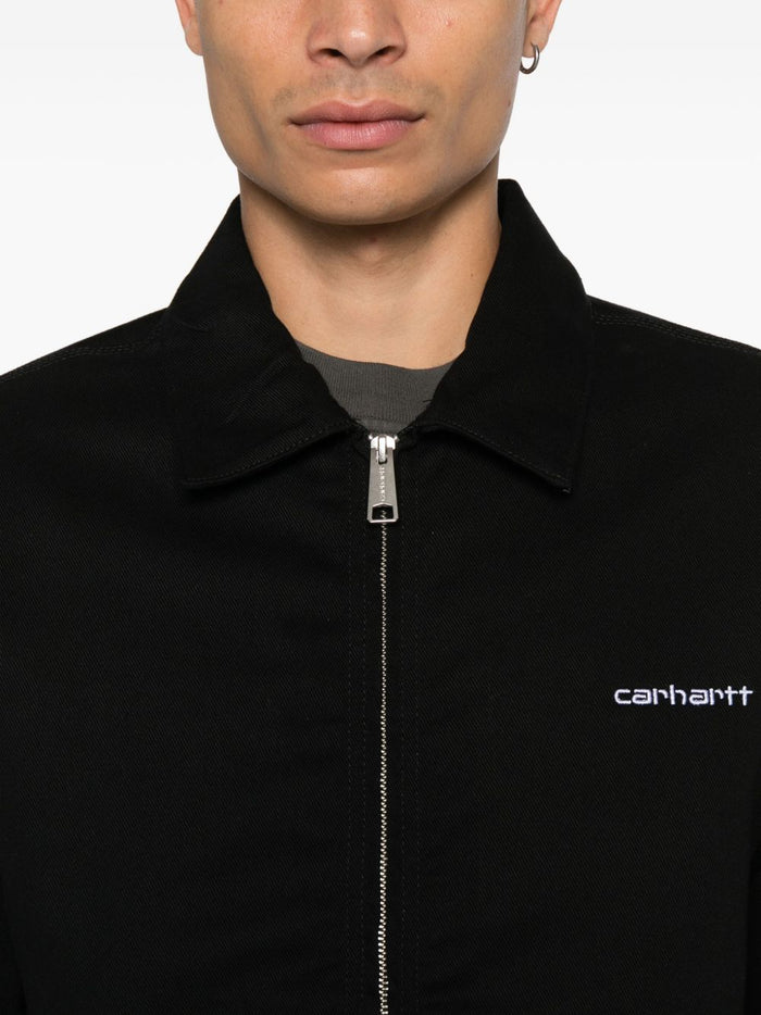 Carhartt Wip Giubbotto Nero Uomo Chiusura Cerniera 4