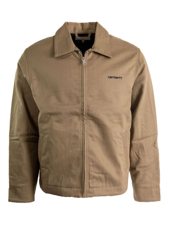 Carhartt Wip Giubbotto Beige Uomo Chiusura Zip 1