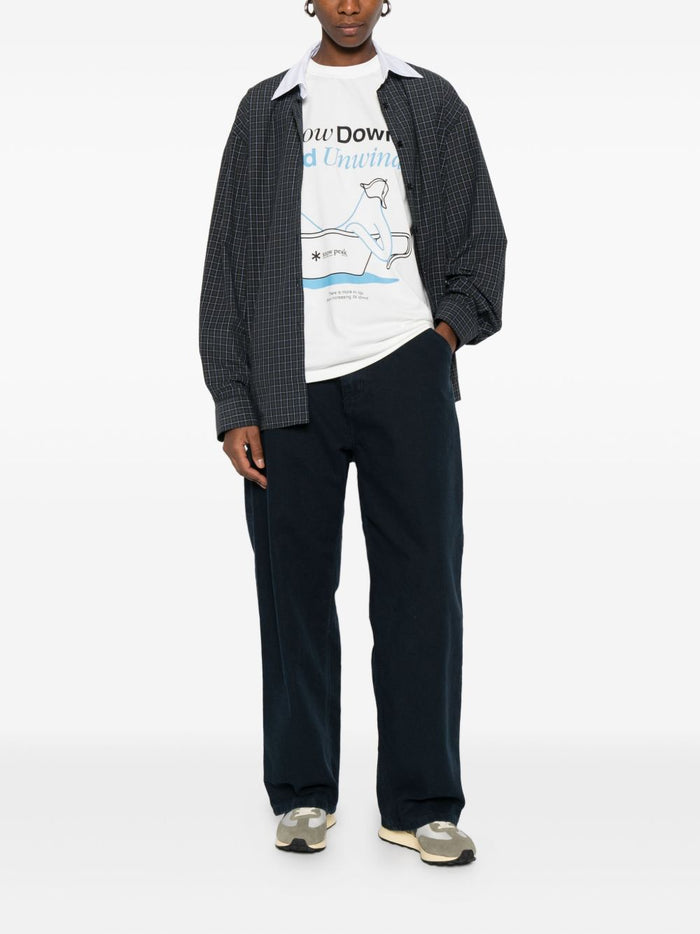 Carhartt Wip Jeans Blu Uomo Gamba Dritta 3