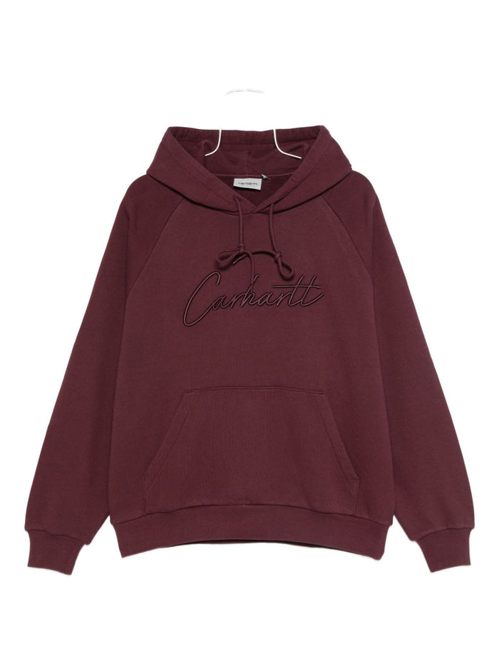 Carhartt WIP Script Embroidery Herren Sweatshirt Lila 5