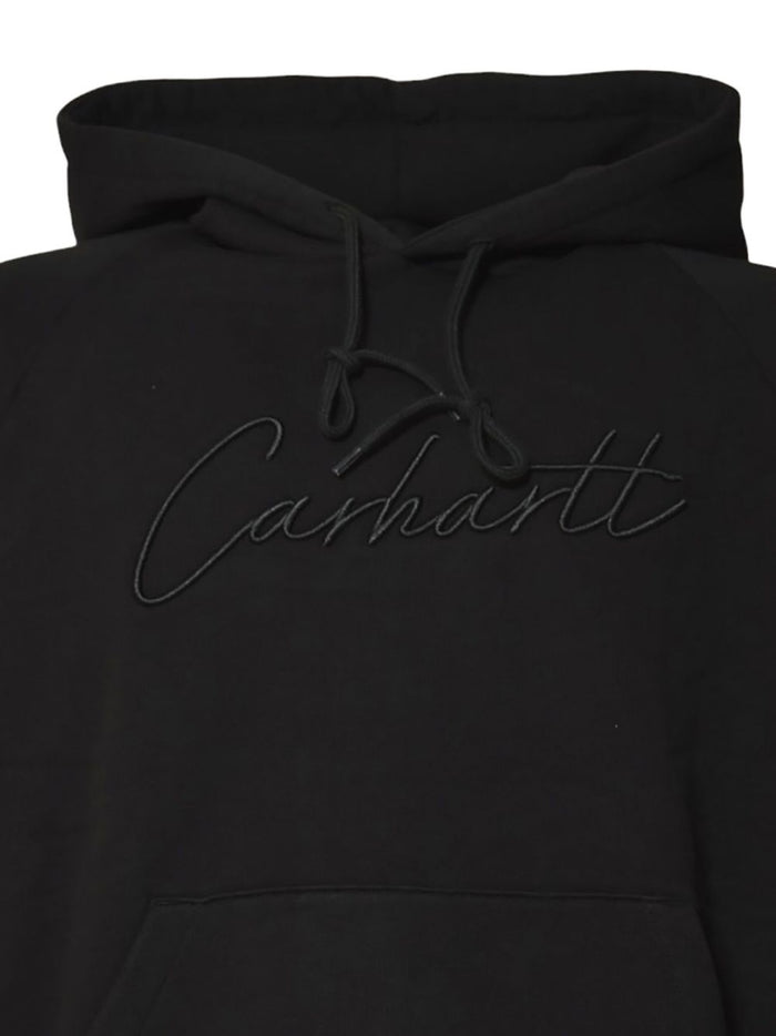 Carhartt Wip Herren-Kapuzenpullover mit Logo-Stickerei in Schwarz 3