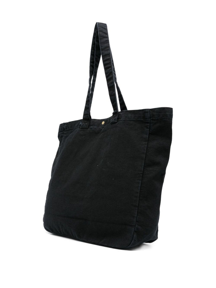 Carhartt Wip Canvas Tote Unisex Borsa Nero 5