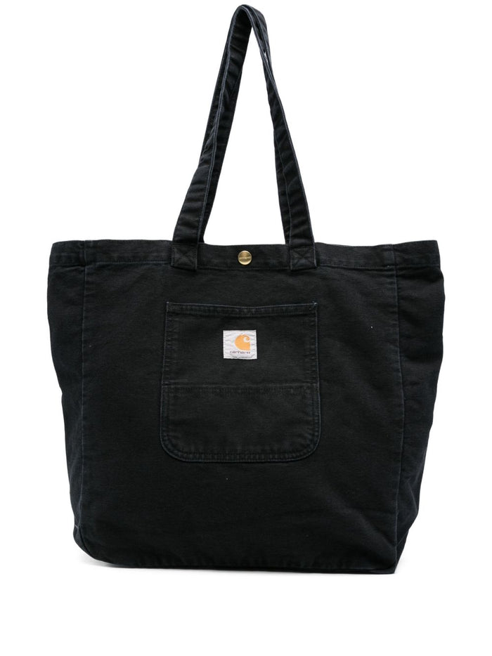 Carhartt Wip Canvas Tote Unisex Borsa Nero 1