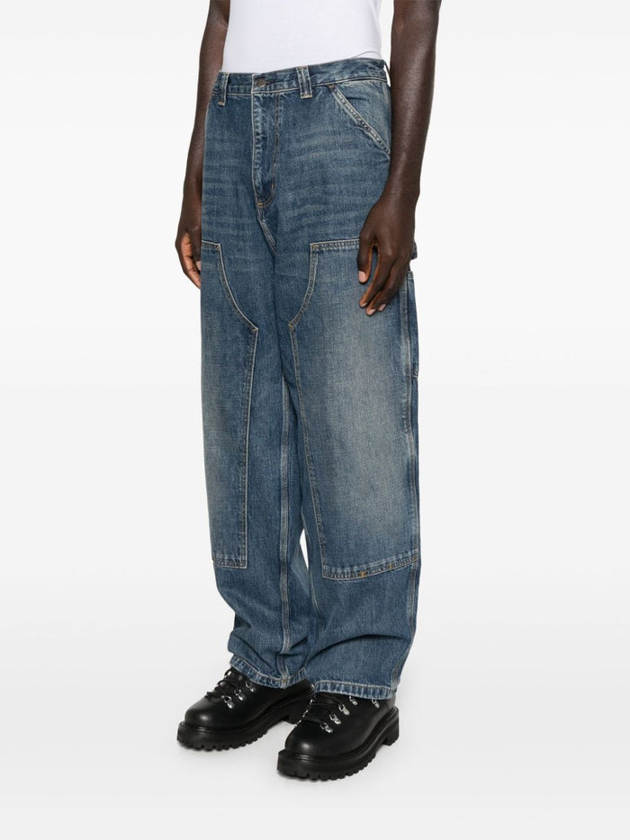 Carhartt Wip Jeans Blau Herren Arbeitskleidung Stil 1