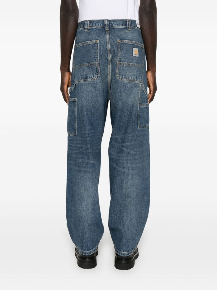 Carhartt Wip Jeans Blau Herren Arbeitskleidung Stil 3