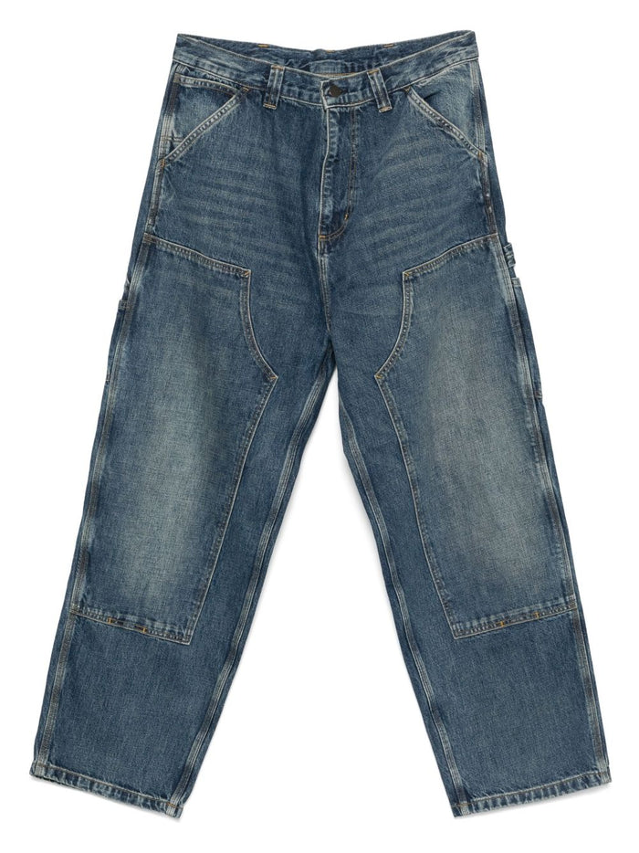 Carhartt Wip Jeans Blau Herren Arbeitskleidung Stil 5