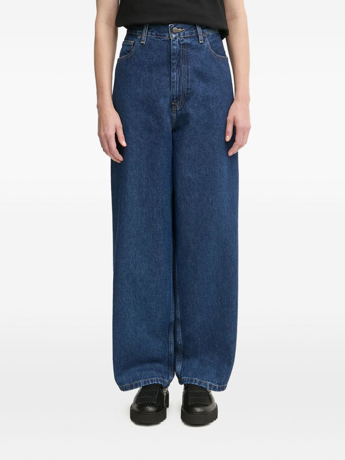 Carhartt Wip Jeans Blu Donna Vita Alta 1