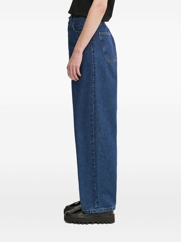 Carhartt Wip Jeans Blu Donna Vita Alta 3