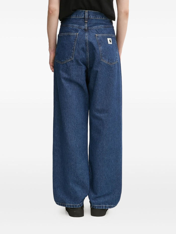 Carhartt Wip Jeans Blu Donna Vita Alta 4