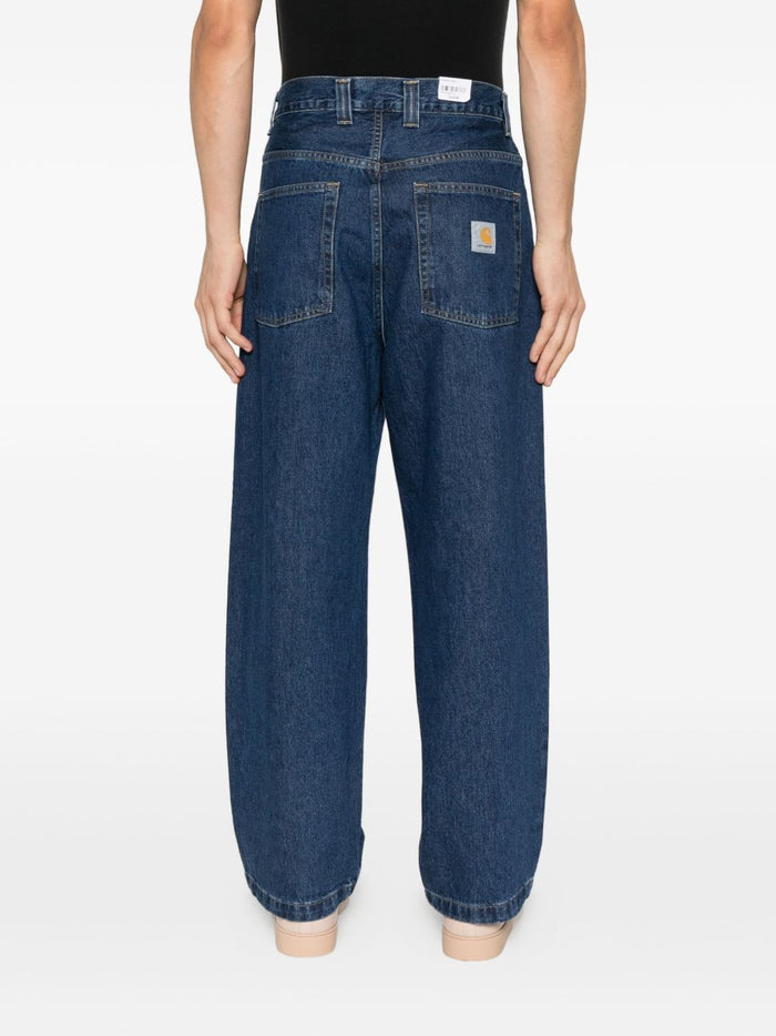 Carhartt Wip Jeans Blu Uomo Brandon Lavaggio Medio 3