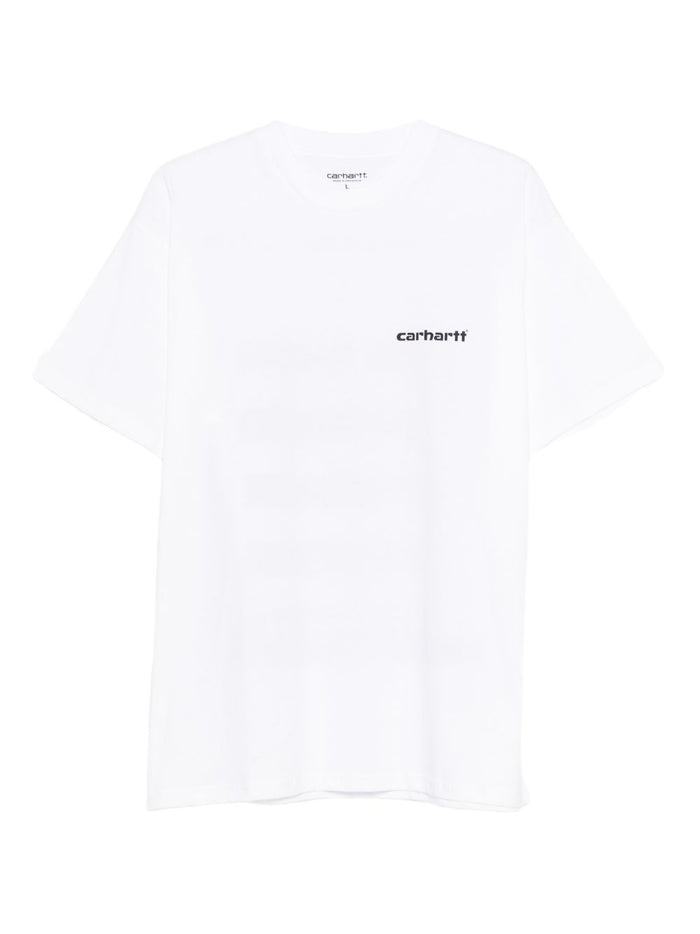 Carhartt Wip Men's White Archive Script T-shirt 2