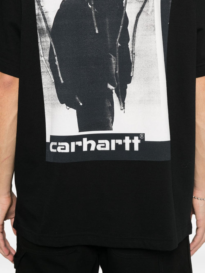 Carhartt Wip T-shirt Nero Uomo Archive Script 4