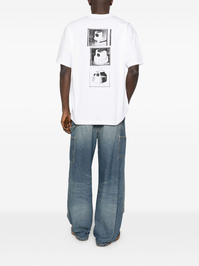 Carhartt Wip T-shirt Bianco Uomo S/S Caps 3