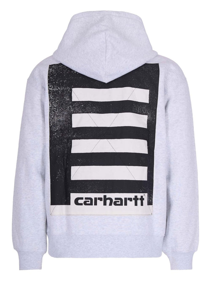 Carhartt Wip Giubbotto Grigio Uomo Stampa Posteriore 2