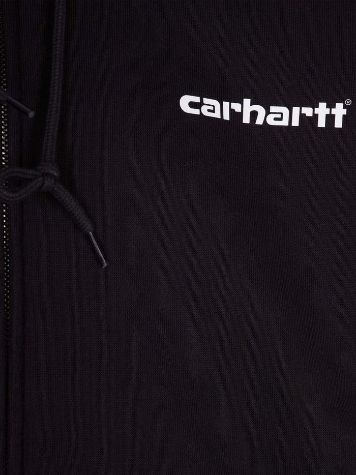 Carhartt Wip Giubbotto Nero Uomo Stampa Posteriore 2