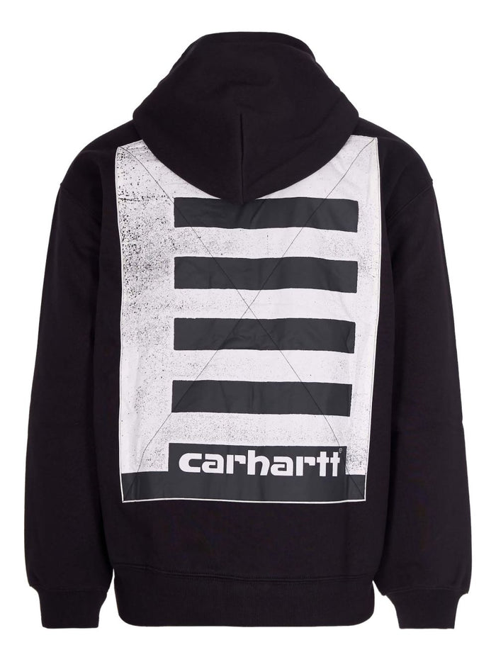 Carhartt Wip Giubbotto Nero Uomo Stampa Posteriore 3