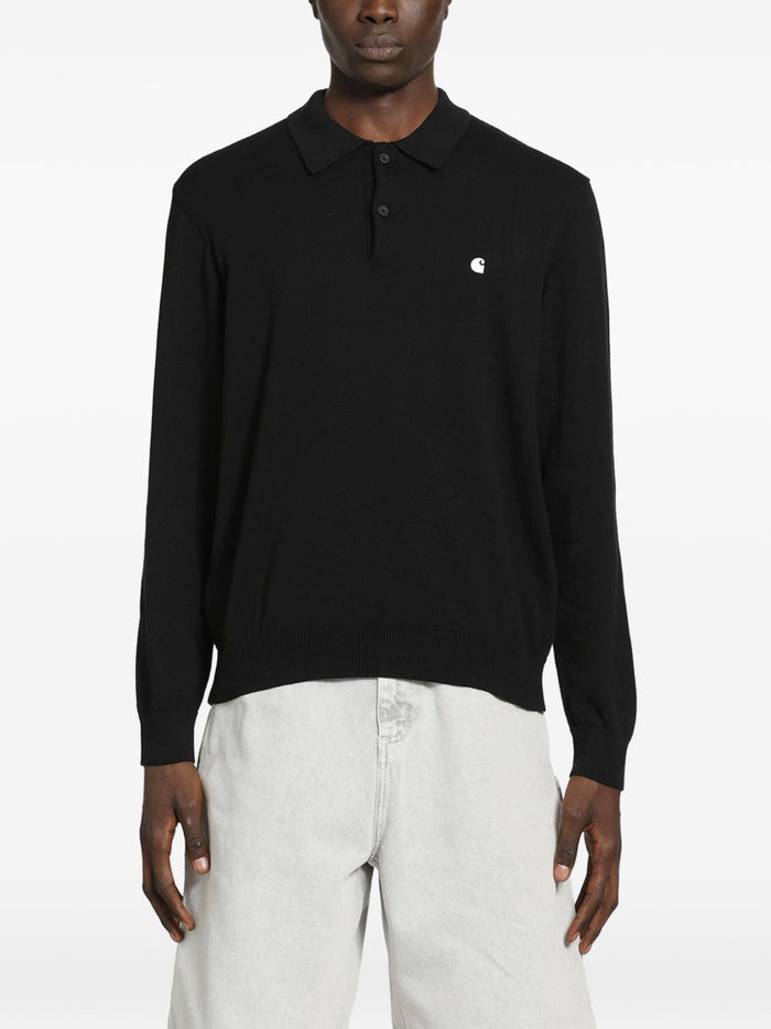 Carhartt Wip Polo Madison Uomo Nero 1