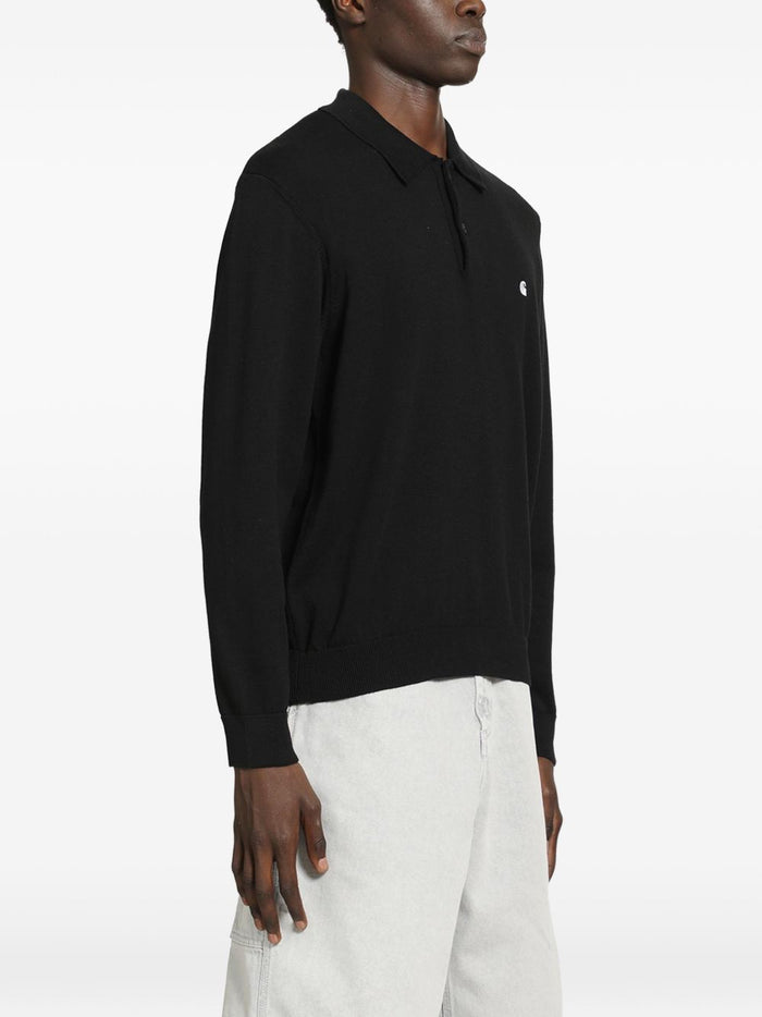 Carhartt Wip Polo Madison Uomo Nero 3
