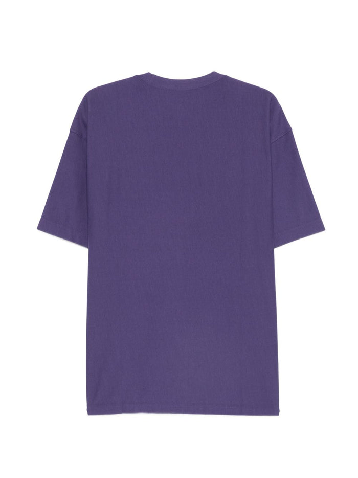 Carhartt Wip T-shirt Logo Uomo Viola 2
