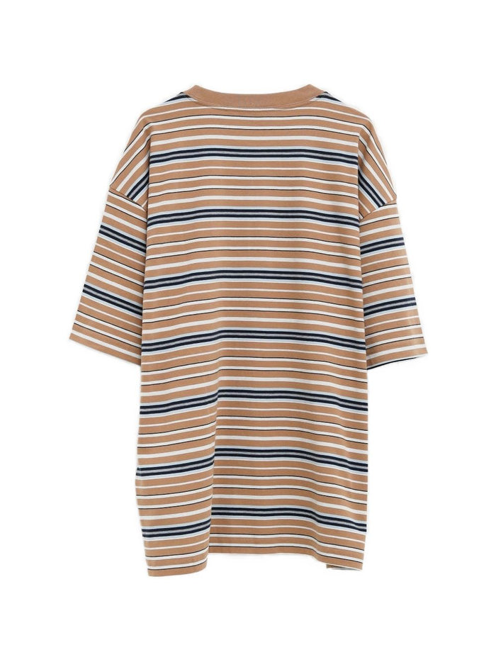 Carhartt Wip T-shirt Rigata Uomo Beige 2