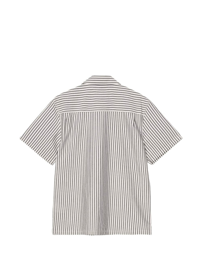 Carhartt Wip Camicia Leavel Uomo Bianco-Nero 2