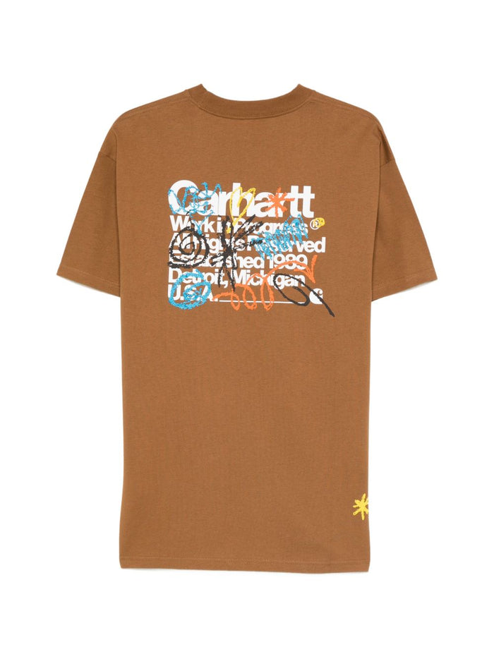 Carhartt Wip T-shirt Marrone Uomo Primary 2